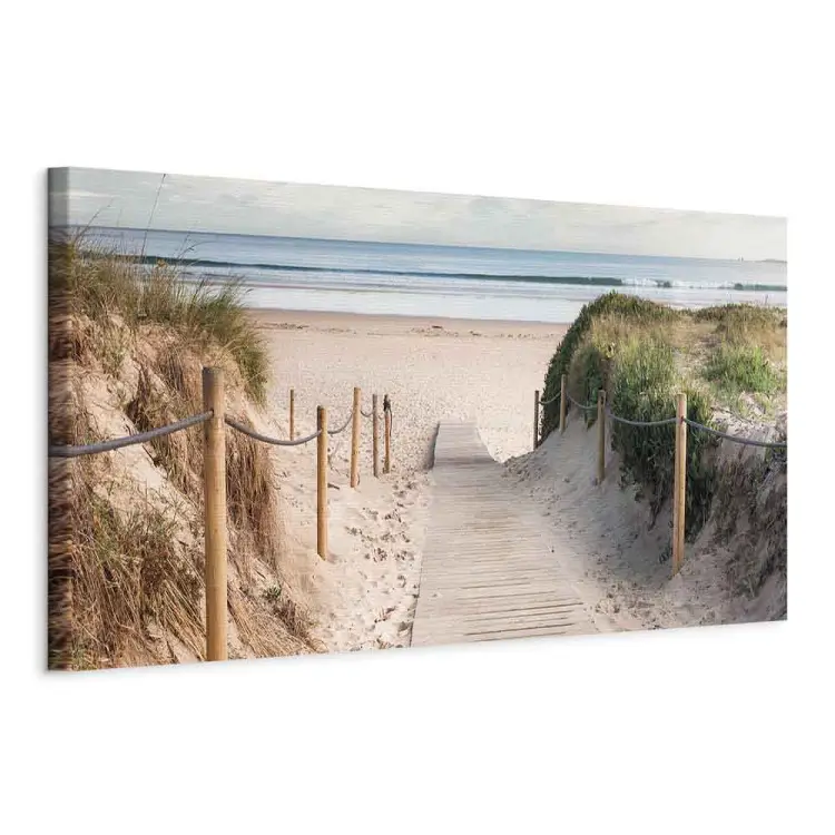 Dünenspaziergang - Holzsteg, der zum Strand führt