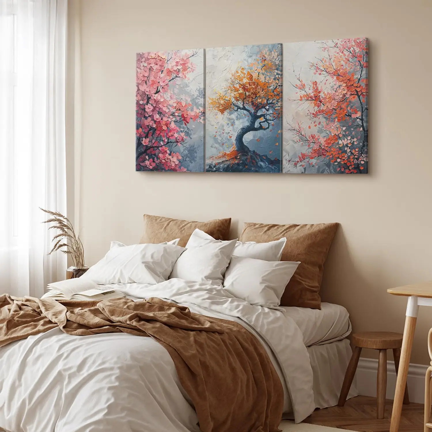 Wandbild Bonsai - Glcksbaum in malerischer Zen-Optik - Zen - bimago