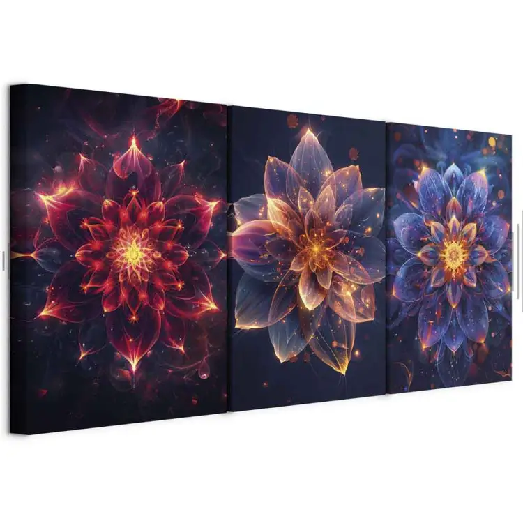 Akustikbild Mit Blumenmotiv – 60x40 Cm, Schallabsorbierend, Für Bessere Raumakustik