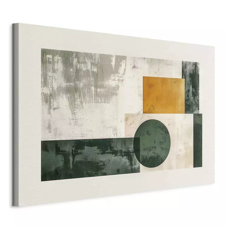 Geometric Contrasts – Colorful Figures with a Clear, Rubbed Texture
