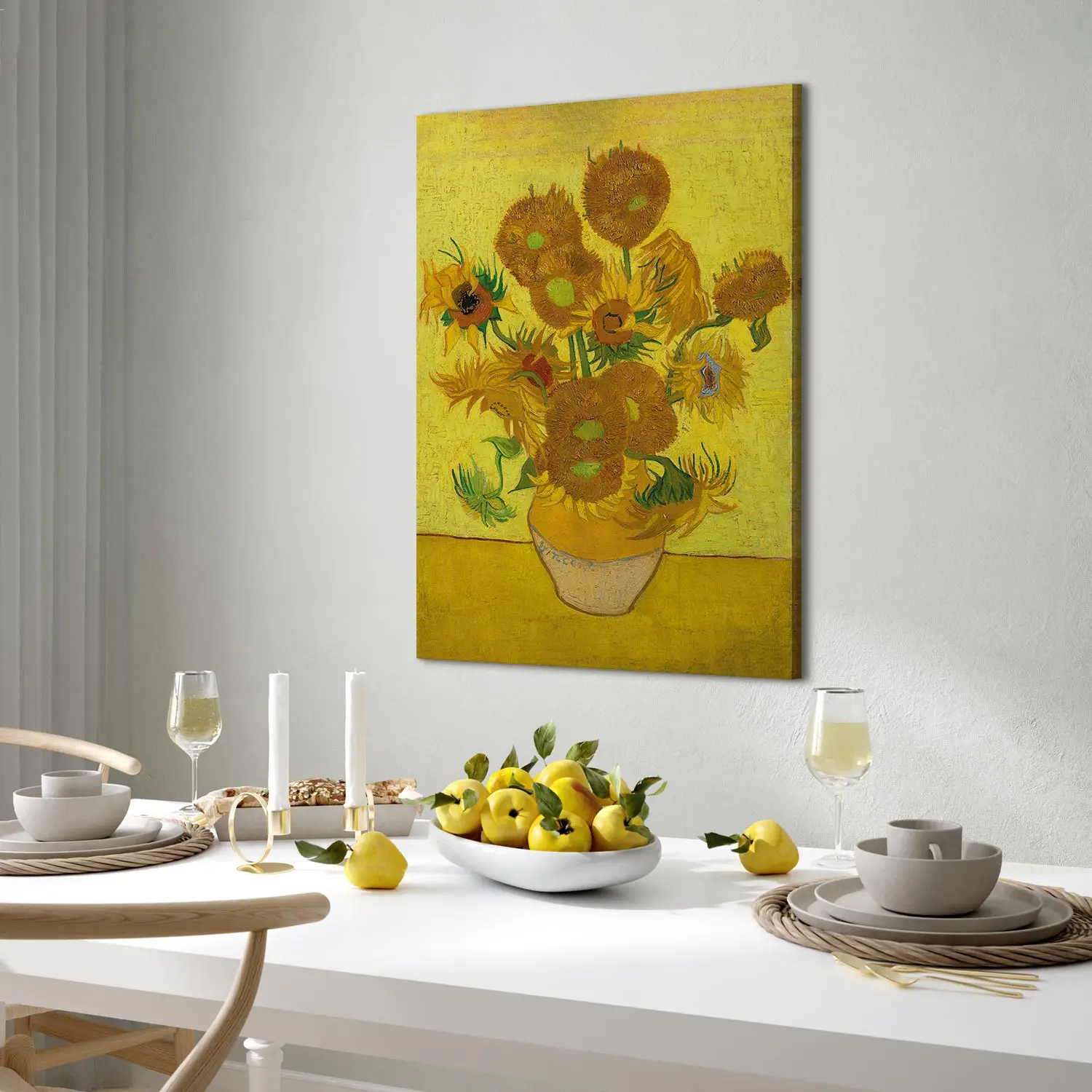 Melody Jane Puppenhaus Miniatur – Vase Mit Sonnenblumen & Goldrahmen, Maßstab 1:12