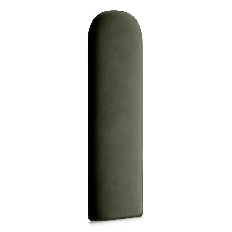 Gepolstertes Wandpaneel Oval khaki