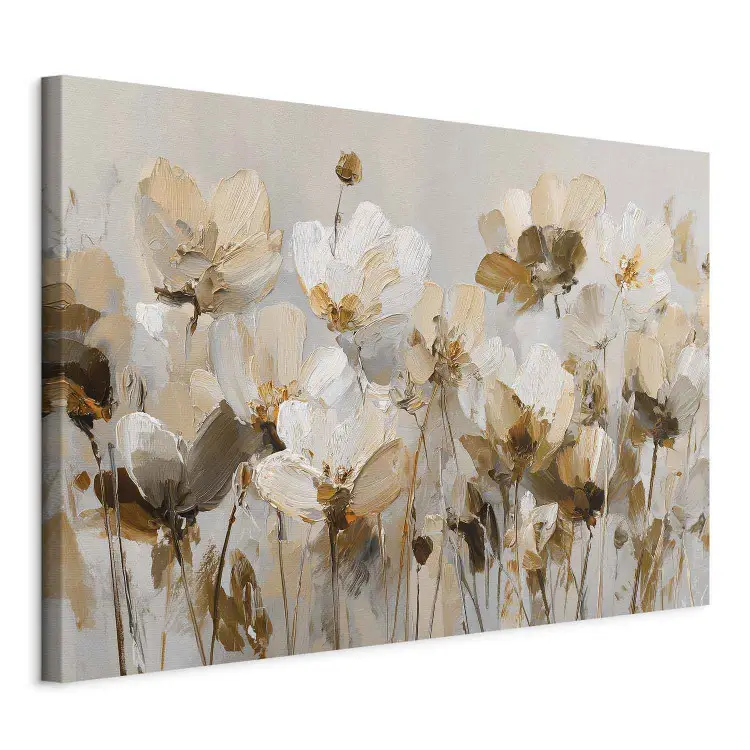 Summer Bloom – painted flowers with bold and textured brushstrokes