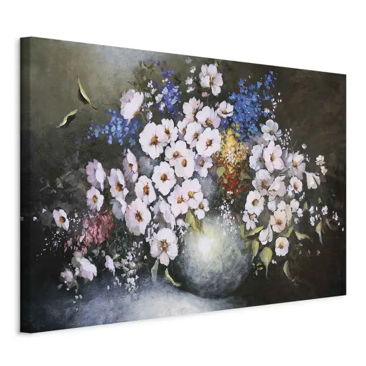 Weißer Blumenvase - Stillleben mit einem Blumenstrauß