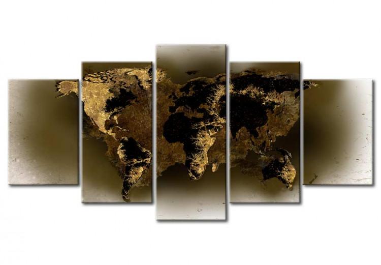 Leinwandbild Brass continents