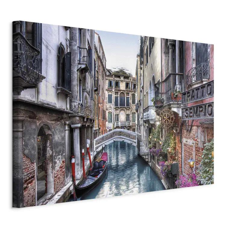 CANVAS Leinwand Bilder XXL Wandbilder Kunstdruck Venedig Architektur Gondeln 400