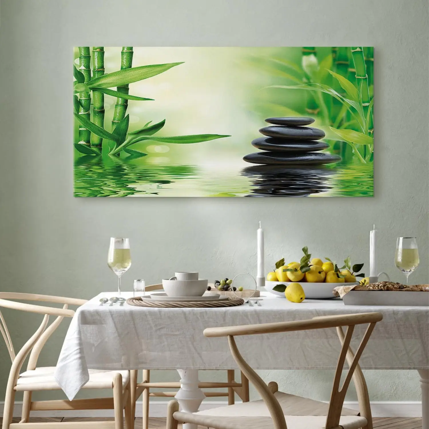 Wandbild Zen und Bambus - Zen - bimago
