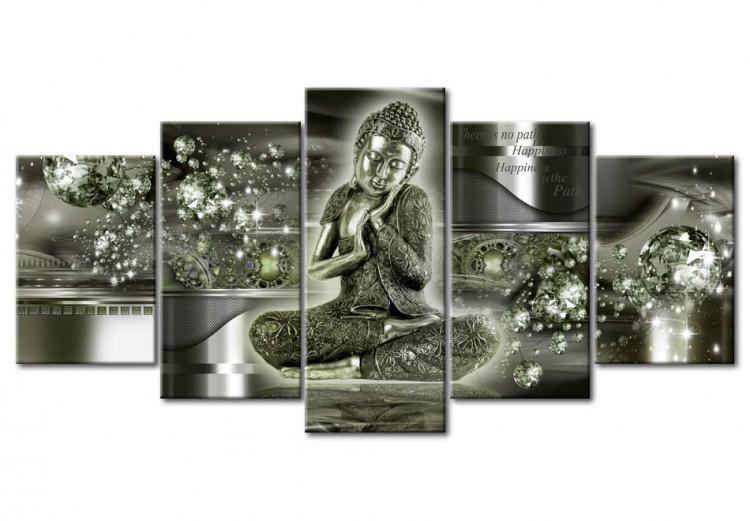 Leinwandbild Emerald Budda