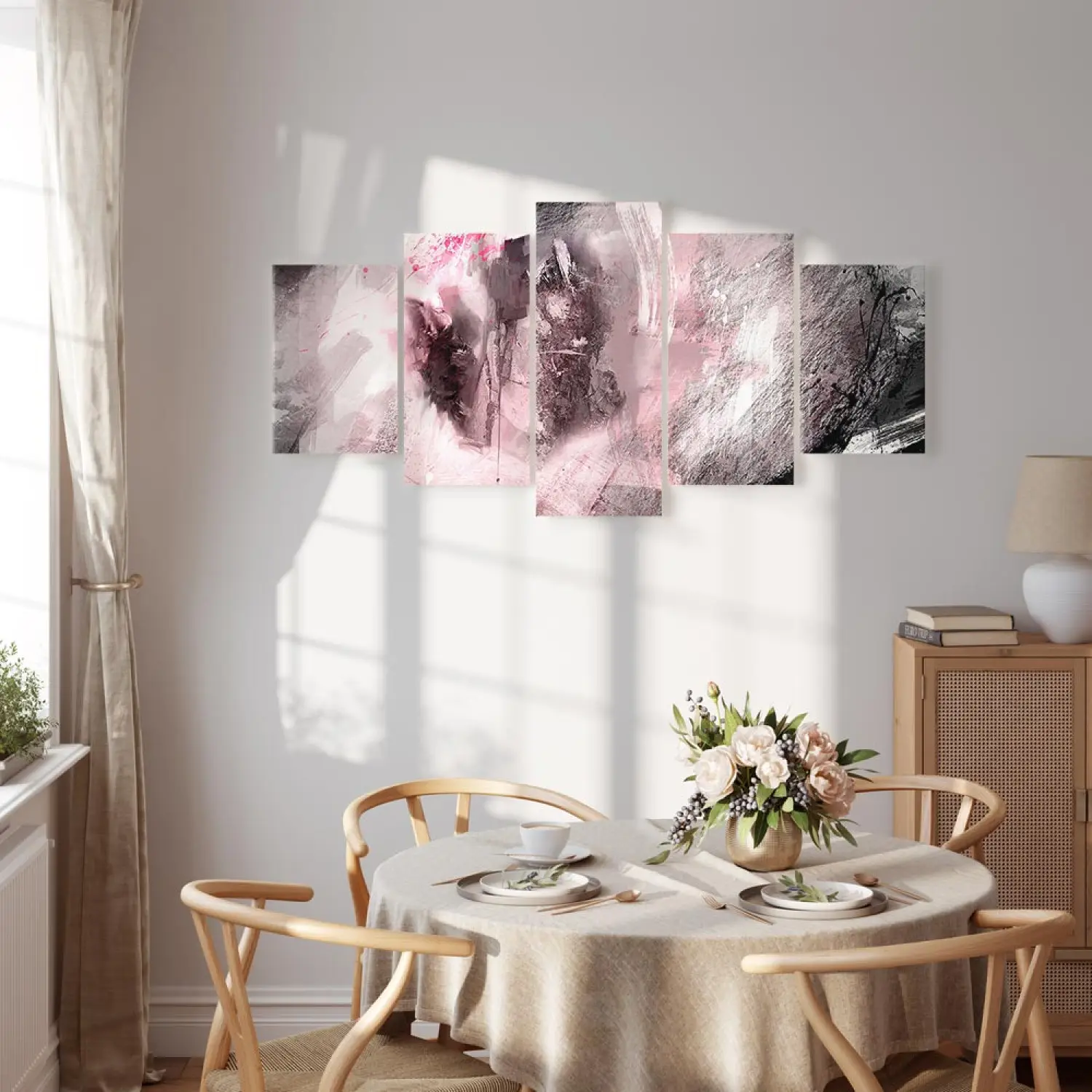 Foto auf Leinwand Rosa Tiefen - Abstrakt