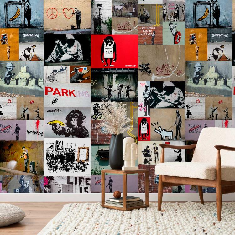 Tapete Banksy - a collage