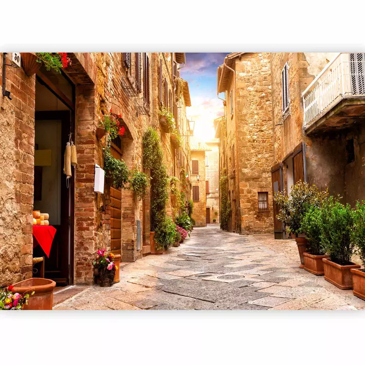 Italien und Toskana - Architekturlandschaft mit Backsteingebäuden