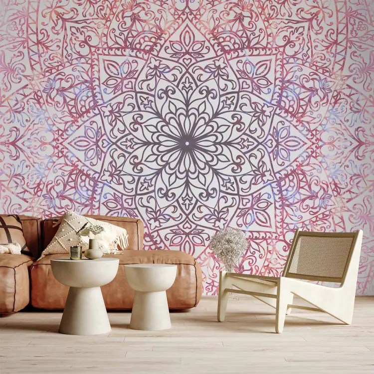 Orientalisches Märchen - Geometrischer Hintergrund mit buntem Mandala