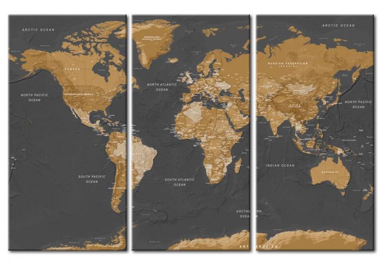 Leinwandbild World Map: Modern Aesthetics