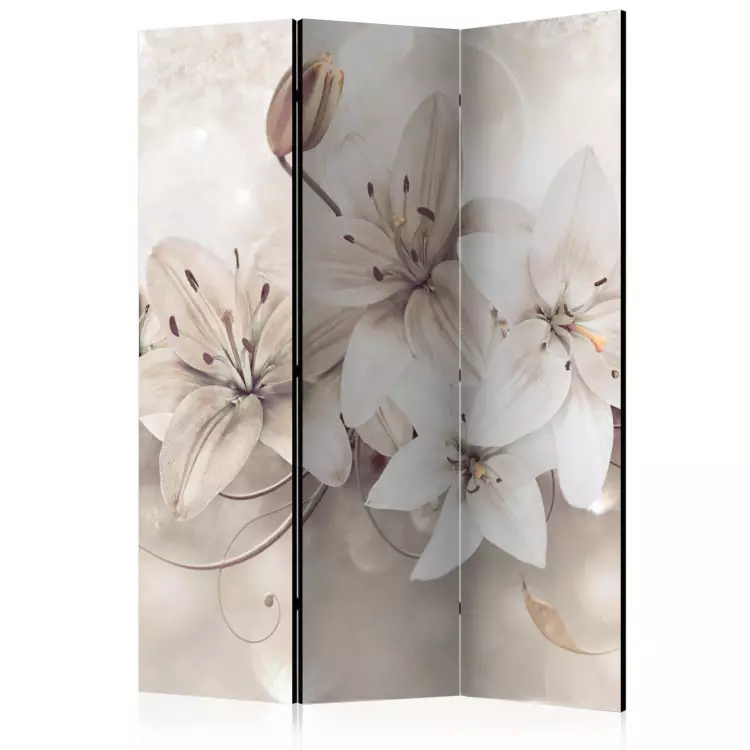 Diamantene Lilien - Blumen im hellen Glanz mit Ornamenten