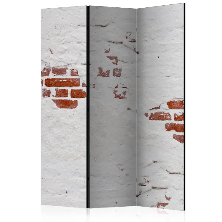 Steingeheimnis - Architektonische Textur von Ziegel und weißem Beton