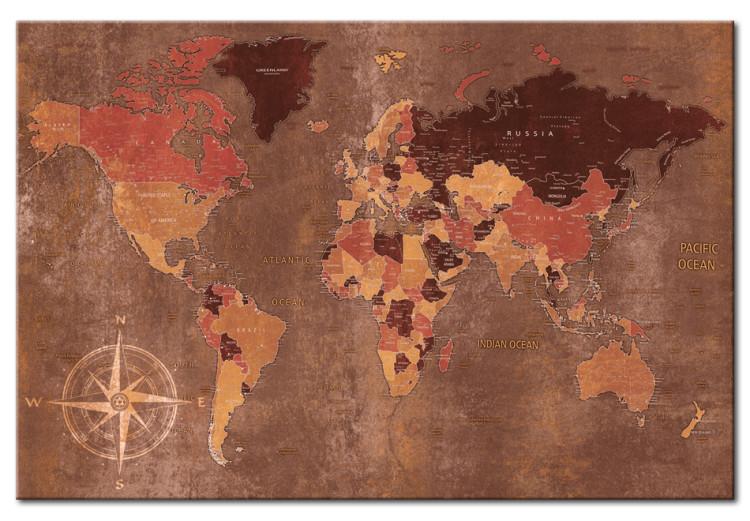 Leinwandbild Maps: Mahogany World