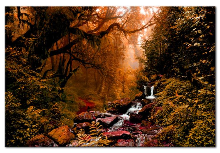 Leinwandbild Autumn Waterfall