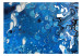Vlies Fototapete Bach - moderne Abstraktion mit Flecken in Blautönen 117500 additionalThumb 1
