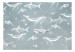 Fototapete Underwater World - Bright Drawn Fish and Shells on a Blue Background 149200 additionalThumb 1