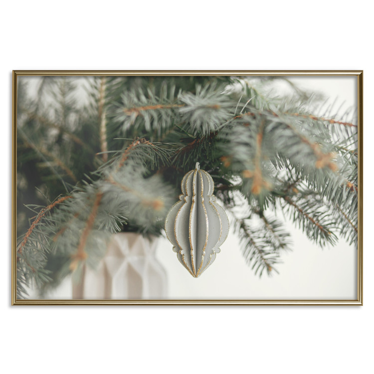 Wandposter Christmas Decoration - Paper Ornament Hung on Twigs 151700 additionalImage 20