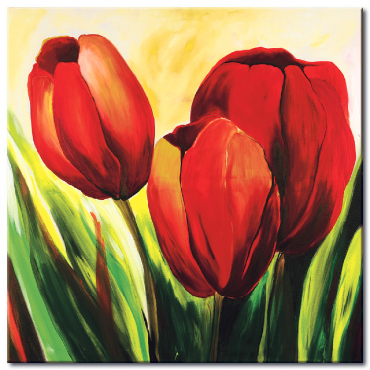 Bild auf Leinwand Drei Tulpen  47400