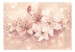 Vlies Fototapete Lichtjuwelen - Lilienblumen auf zart verziertem Hintergrund 77300 additionalThumb 1