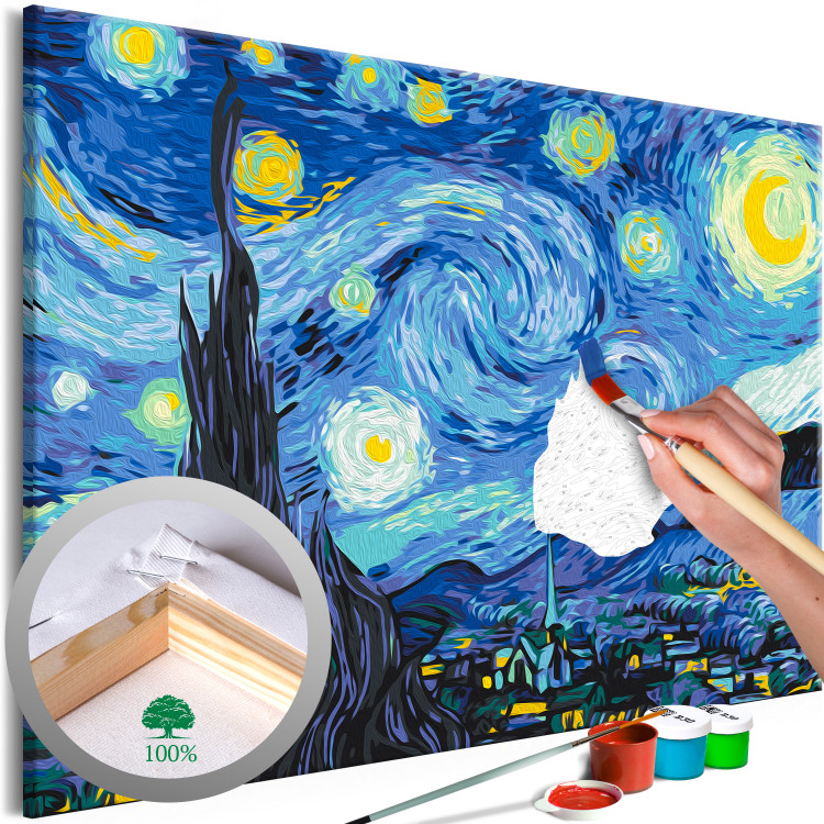 Wandbild zum Ausmalen Van Gogh's Starry Night 132410