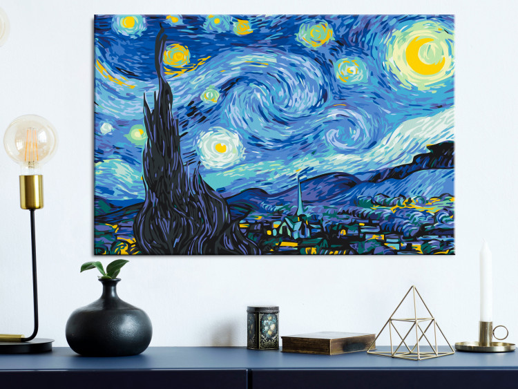 Wandbild zum Ausmalen Van Gogh's Starry Night 132410 additionalImage 2