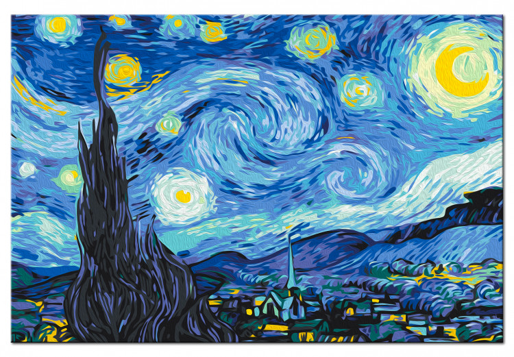 Wandbild zum Ausmalen Van Gogh's Starry Night 132410 additionalImage 5