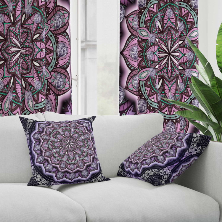 Mikrofaser Kissen Purple Mandala - Composition With Oriental Ornamentation 151310 additionalImage 3
