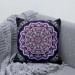 Mikrofaser Kissen Purple Mandala - Composition With Oriental Ornamentation 151310 additionalThumb 2
