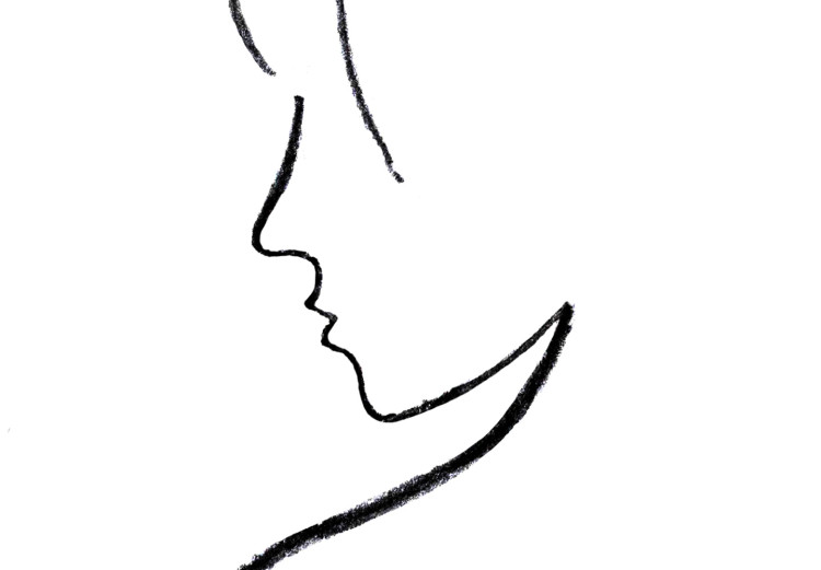 Bild auf Leinwand Das Geheimnis der Weiblichkeit (1-teilig) - Schwarz-weiße Silhouette 115220 additionalImage 5