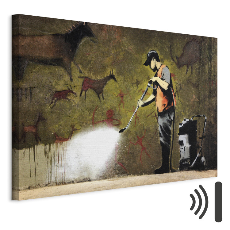 Bild auf Leinwand Cave Painting by Banksy 132420 additionalImage 8