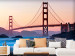 Fototapete Bridge in San Francisco - Famous Golden Gate Bridge Shown at Dusk 151020
