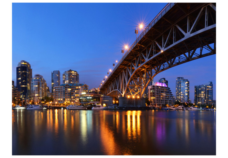 Fototapete Architektur von Vancouver - Stadt bei Nacht mit Wolkenkratzern 97220 additionalImage 1