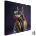 Wandbild AI Doberman Dog - Animal Fantasy Portrait With Stylish Glasses - Square 150130 additionalThumb 8