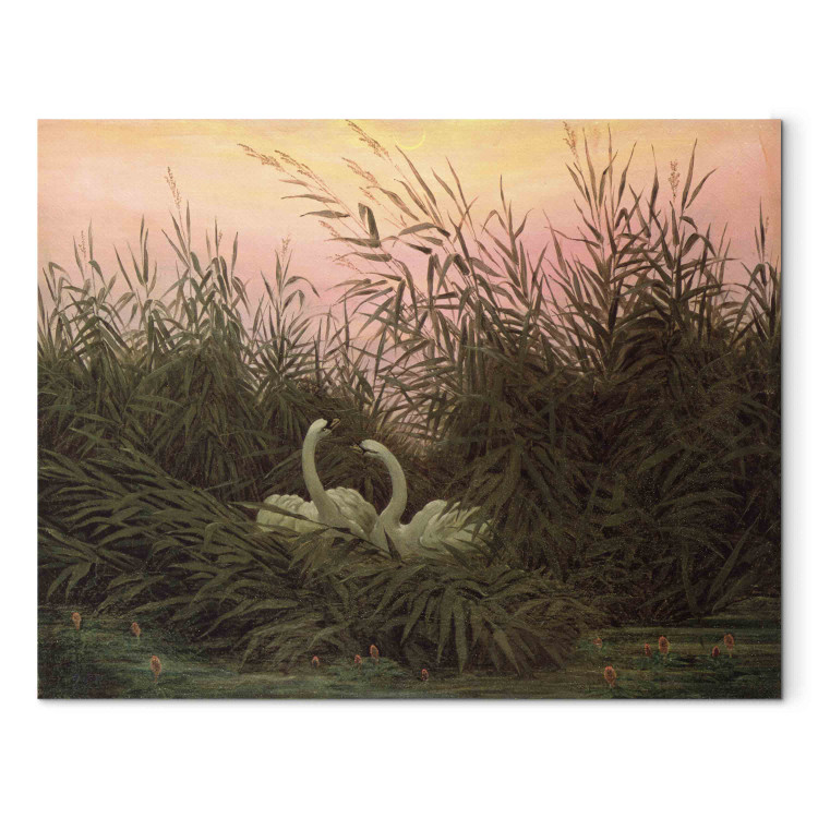 Kunstkopie Swans in the Reeds 155930
