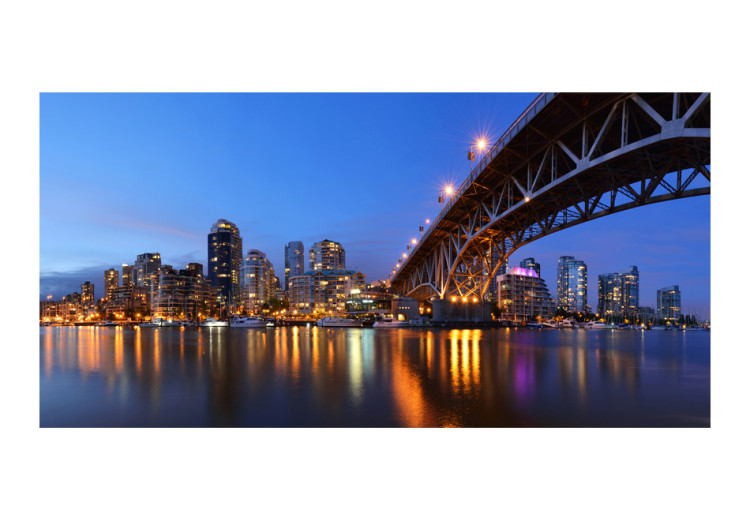 Fototapete Vancouver Kanada - Stadt-Architektur mit Wolkenkratzern bei Nacht 96730 additionalImage 1