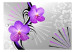 Fototapete Violette Orchideen - Abstraktion mit Blumenmotiven und Mustern 97330 additionalThumb 1