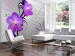 Fototapete Violette Orchideen - Abstraktion mit Blumenmotiven und Mustern 97330