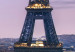 Fototapete Pariser Stadtbauwerke - Französische Stadt bei Nacht mit Eiffelturm 107240 additionalThumb 4