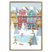 Wandposter Winter Town - Tenement Houses and an Ice Rink in a Festive Atmosphere 148040 additionalThumb 23