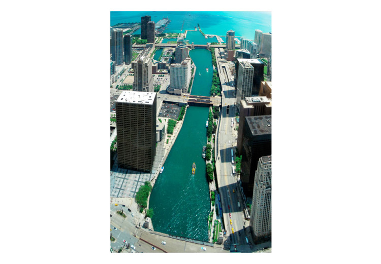 Fototapete Architektur von Chicago - Blick von oben auf die Stadt mit Bucht 97240 additionalImage 1