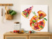 Wandbild Pizza in Pieces - Hand-Painted Motif of Italian Cuisine 149850 additionalThumb 3