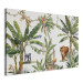 Bild auf Leinwand Exotic Landscape - Jungle With Animals and Exotic Birds 151250 additionalThumb 2