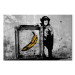 Leinwandbild Inspired by Banksy - black and white 132460 additionalThumb 7