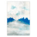 Poster Blue Forest - Delicate, Hazy Landscape in Blue Tones 145760