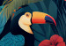 Bild auf Leinwand Exotic Birds - Toucans Among Colorful Vegetation in the Jungle 149860 additionalThumb 5