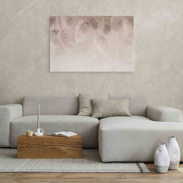 Wandbild Pink Boho - Pastel Composition With Fluffy Plants 151460 additionalImage 3