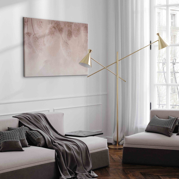 Wandbild Pink Boho - Pastel Composition With Fluffy Plants 151460 additionalImage 4